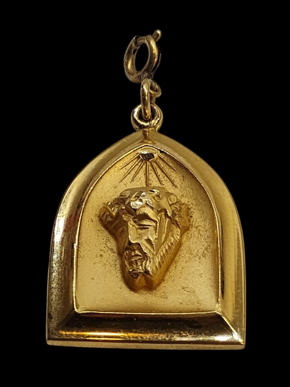 Gold Filled Jesus Crown of Thorns Pendant 1/20 12K Vintage Charm GF